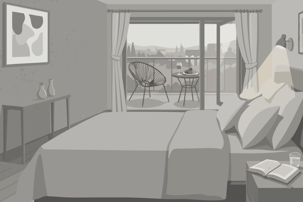 Suite mit 1 Schlafzimmer - Meerseite